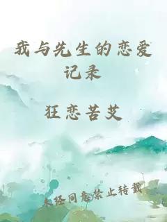 我与先生的恋爱记录 封面